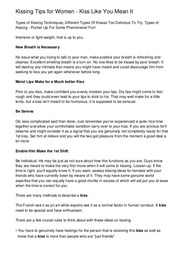 Kisses Mean Of Different Kinds What Kisses Mean Of Different Kinds What